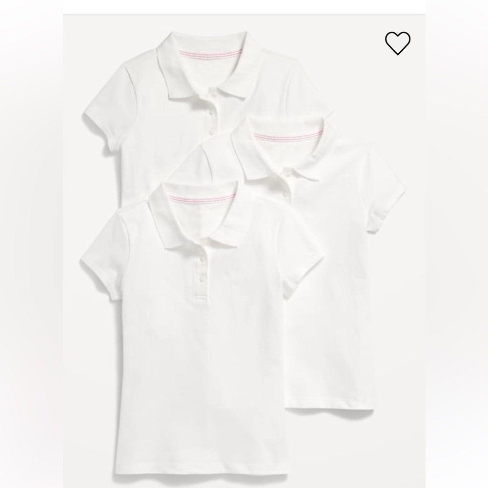 3 pack uniform cotton polos